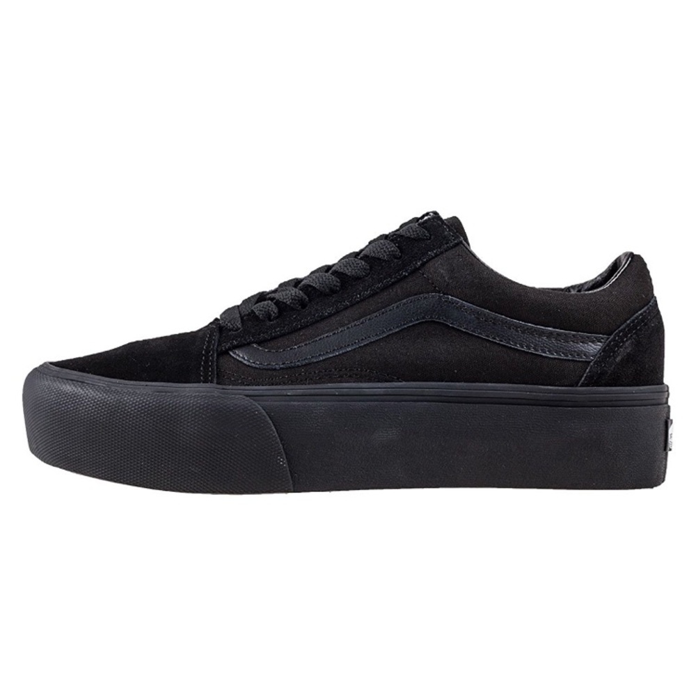 Black Womens Old Skool Platform